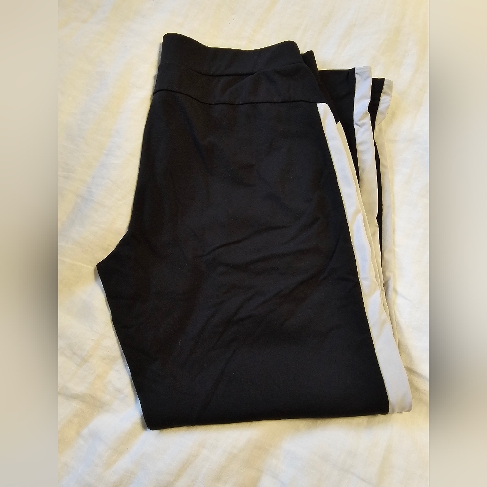 Black and White Athleta Pants